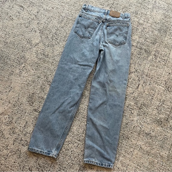 VTG 90s Levi’s 550 Jeans Lightwash Student Fit Orange Tab Relaxed Fit Sz 27 - Picture 3 of 10